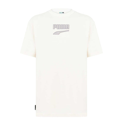 Cream - Front - Puma Mens Downtown Oversized T-Shirt