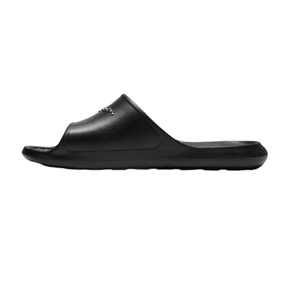 Black-White - Back - Nike Mens Victori One Swoosh Sliders