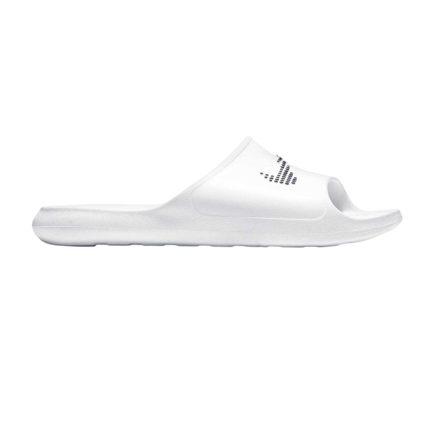 White-Black - Front - Nike Mens Victori One Swoosh Sliders