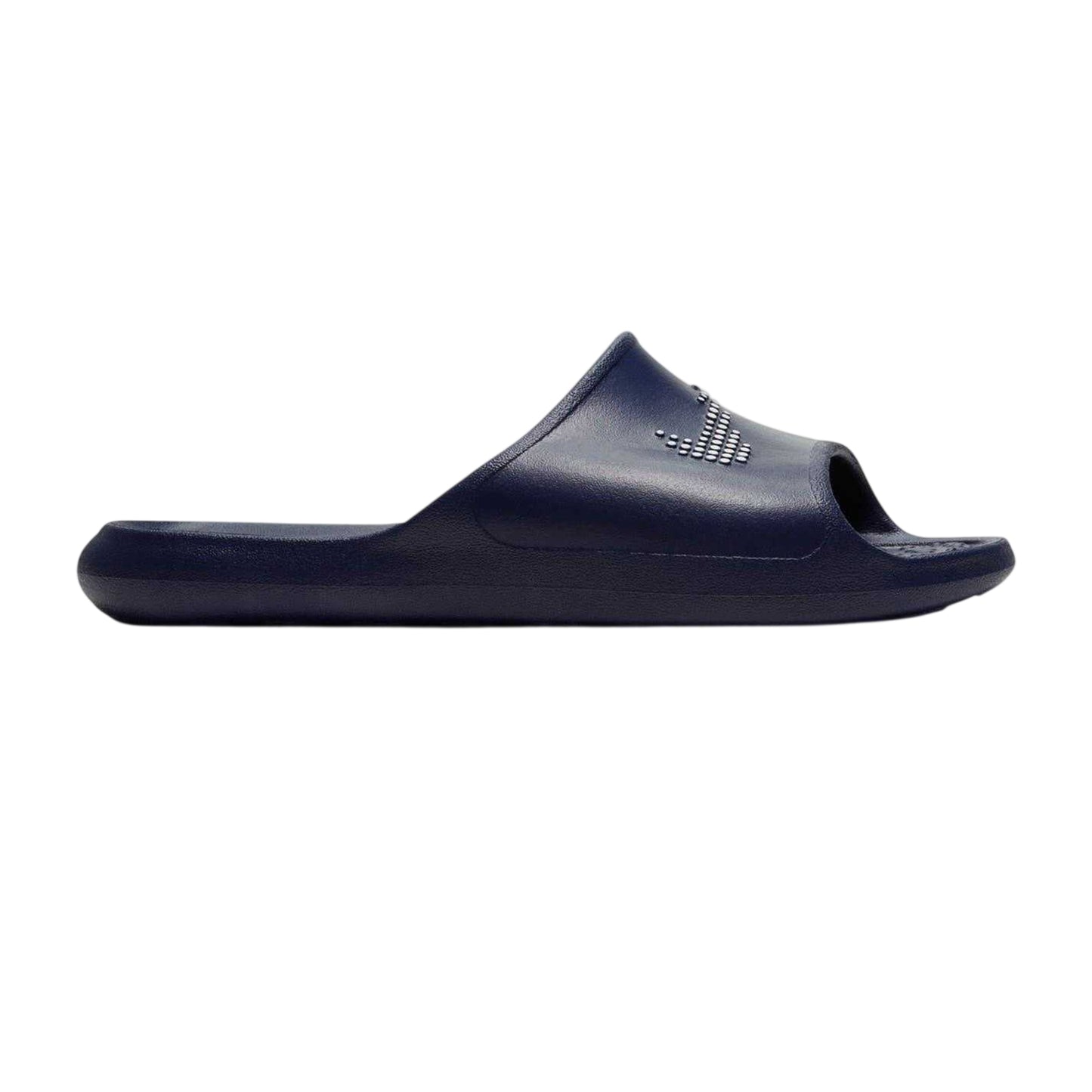 Navy-White - Front - Nike Mens Victori One Swoosh Sliders