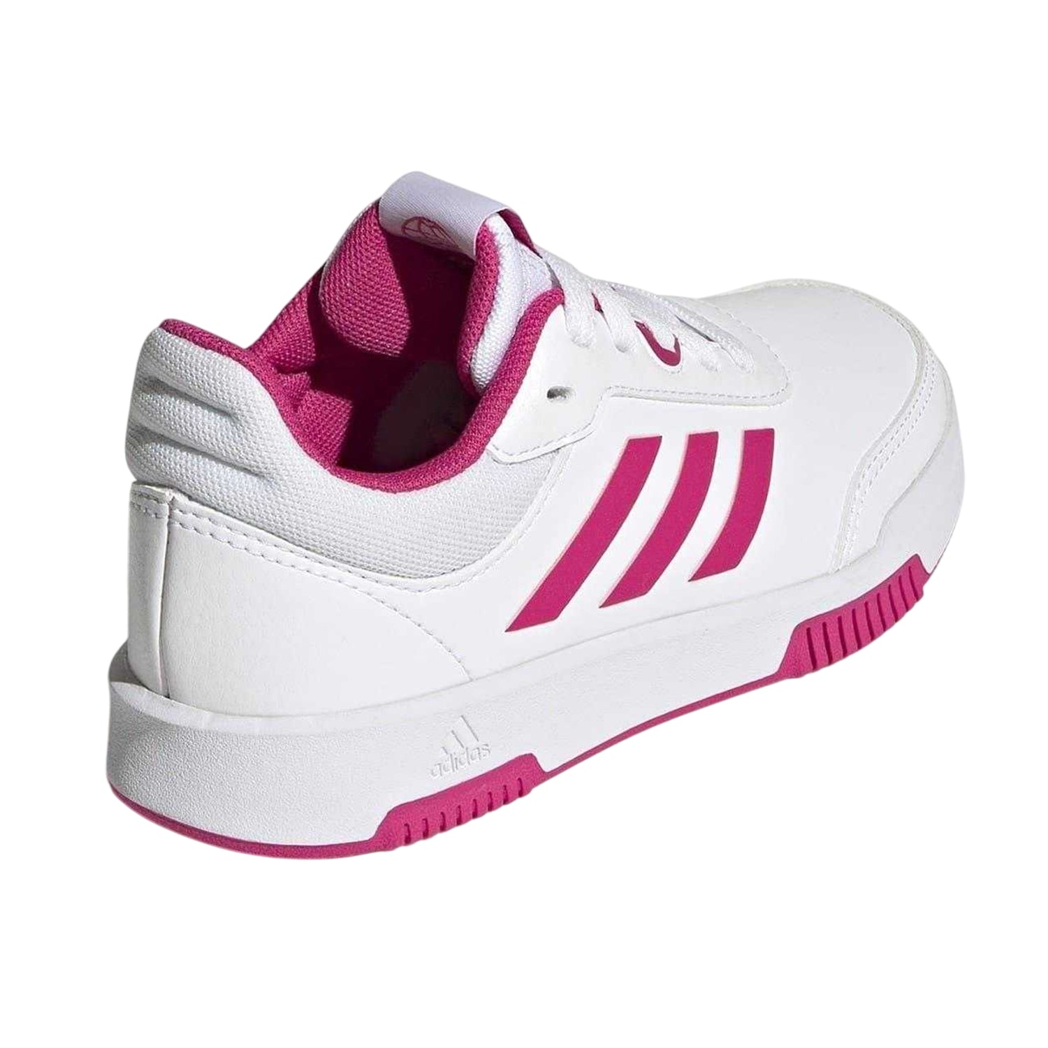 White-Pink - Back - Adidas Girls Tensaur Trainers