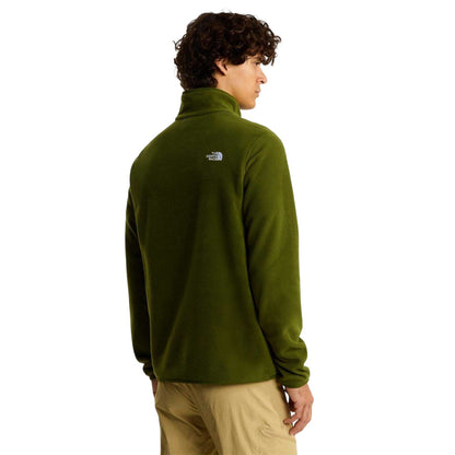 Woodland Green - Lifestyle - The North Face Mens Glacier Fleece Quarter Zip Sweatshirt