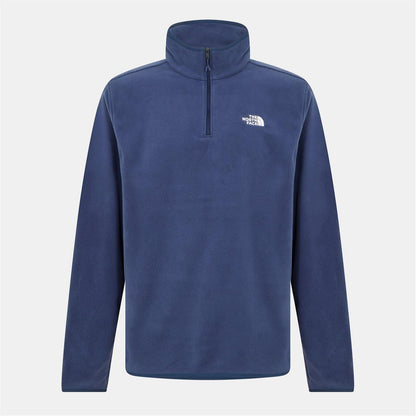 Navy - Front - The North Face Mens Glacier Fleece Quarter Zip Sweatshirt