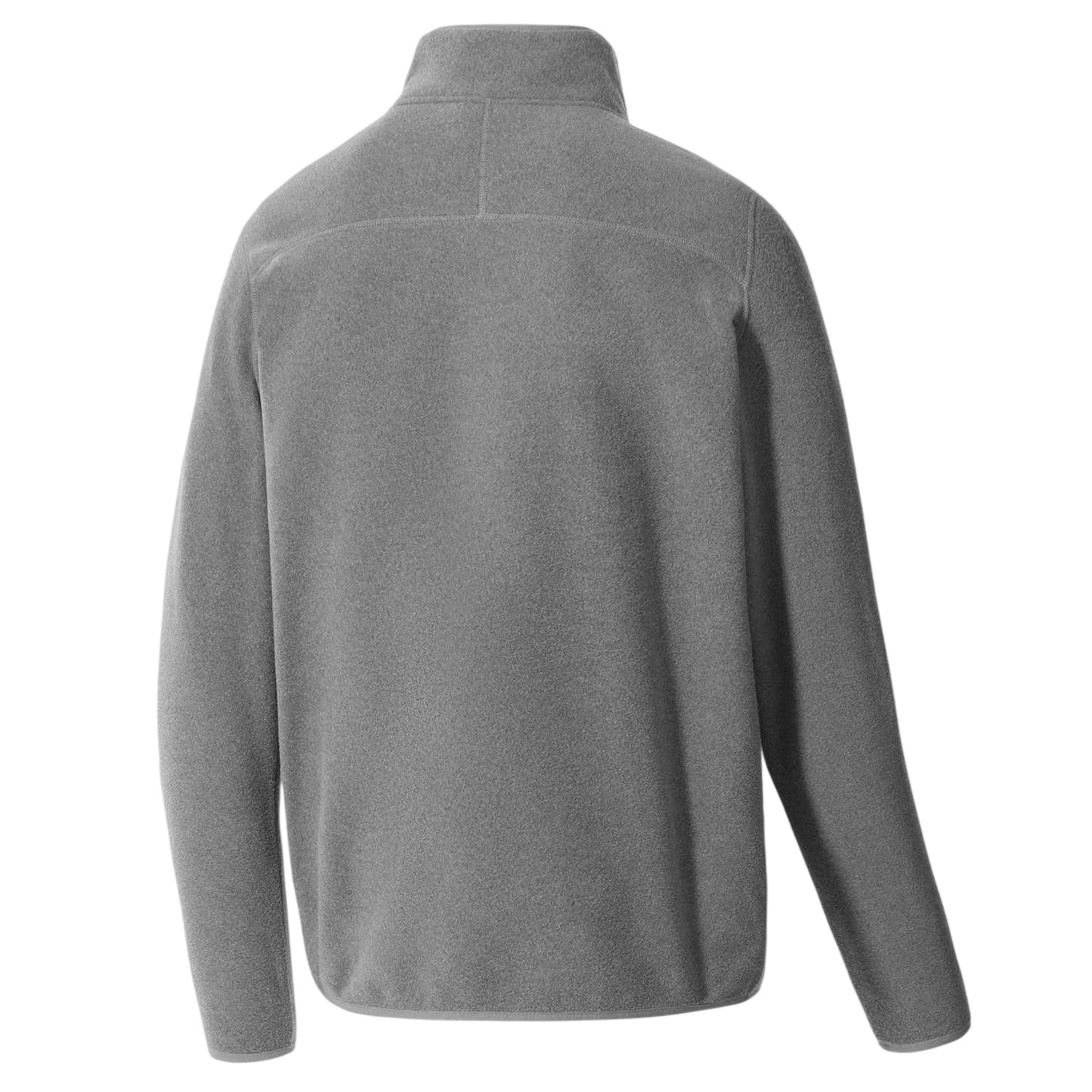 Mid Grey - Back - The North Face Mens Glacier Fleece Quarter Zip Sweatshirt