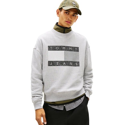 Grey Heather - Lifestyle - Tommy Jeans Mens Monochrome Sweatshirt