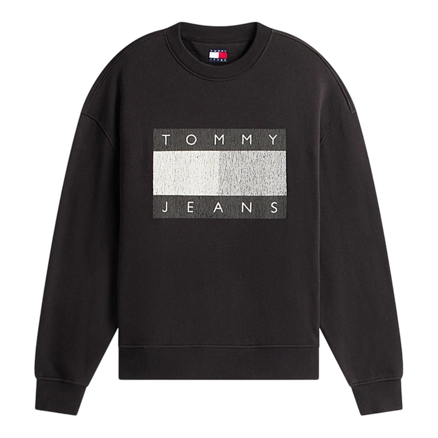 Black - Front - Tommy Jeans Mens Monochrome Sweatshirt