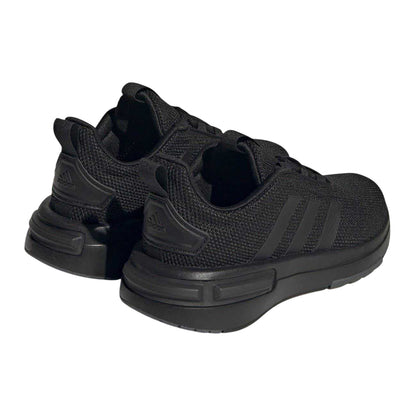 Triple Black - Back - Adidas Boys Racer TR21 3 Stripes Cloudfoam Trainers
