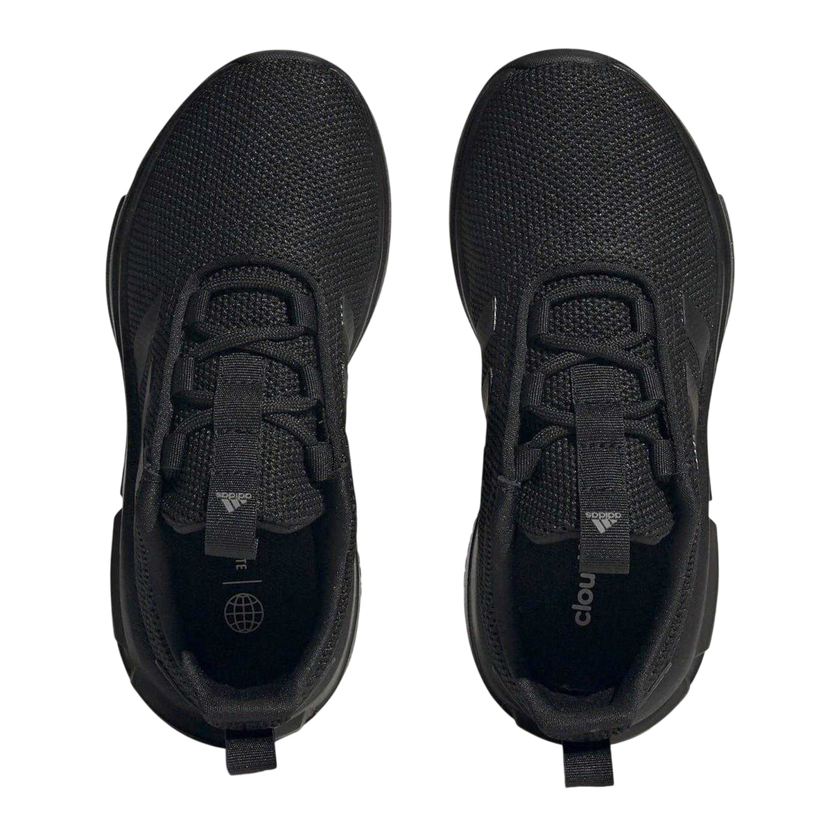 Triple Black - Lifestyle - Adidas Boys Racer TR21 3 Stripes Cloudfoam Trainers