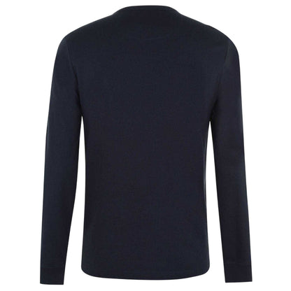 True Navy - Back - Farah Mens Dennis Long-Sleeved T-Shirt