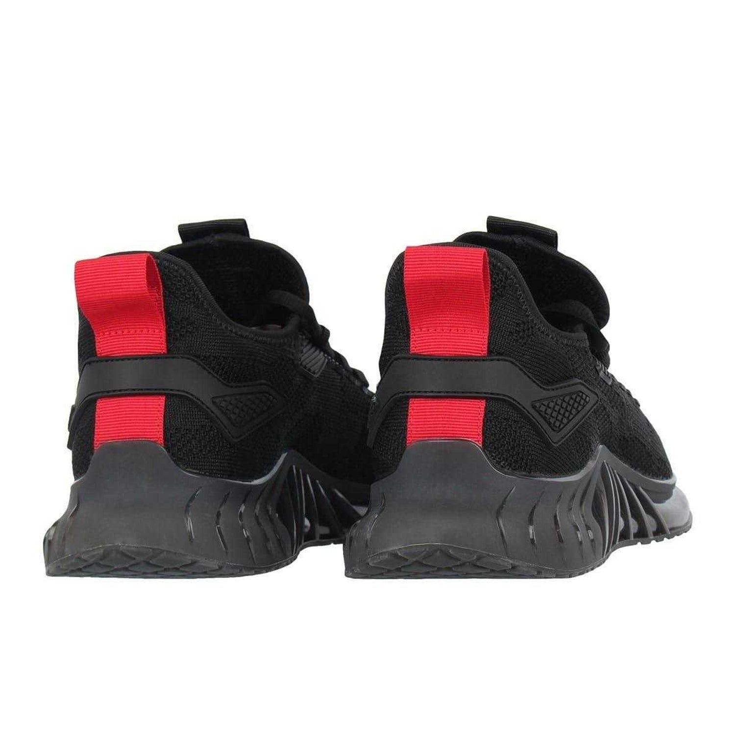 Black-Red - Back - K-Swiss Mens Chain Trainers
