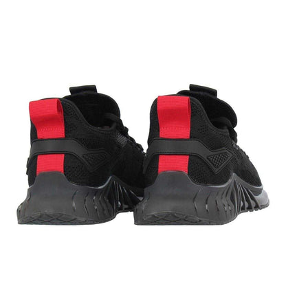 Black-Red - Back - K-Swiss Mens Chain Trainers