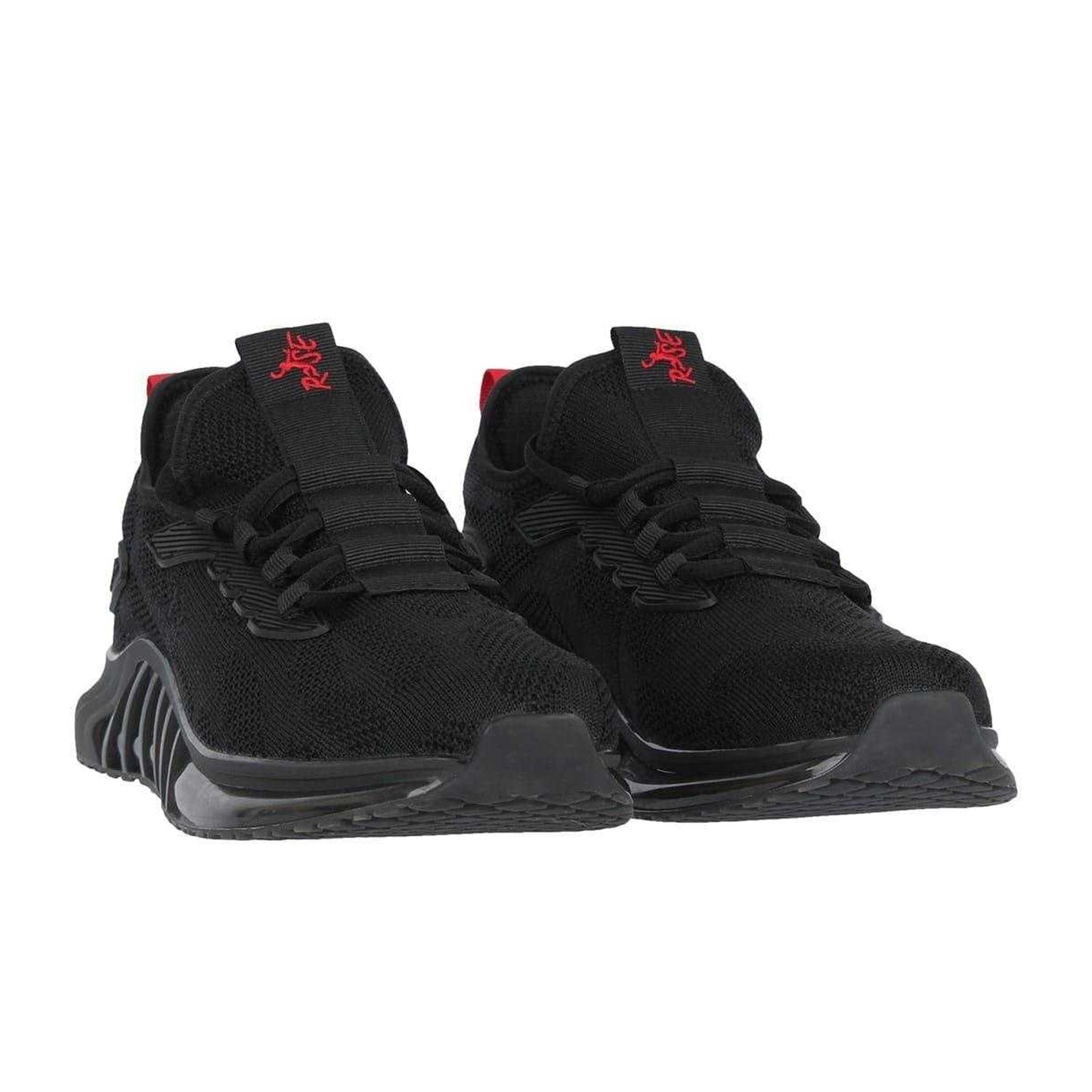 Black-Red - Front - K-Swiss Mens Chain Trainers