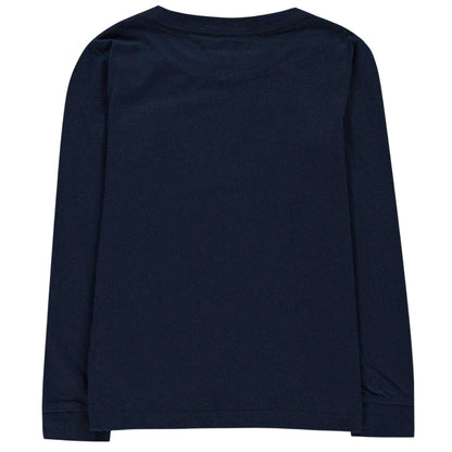 Navy - Back - Levis Boys Batwing Logo Long-Sleeved T-Shirt