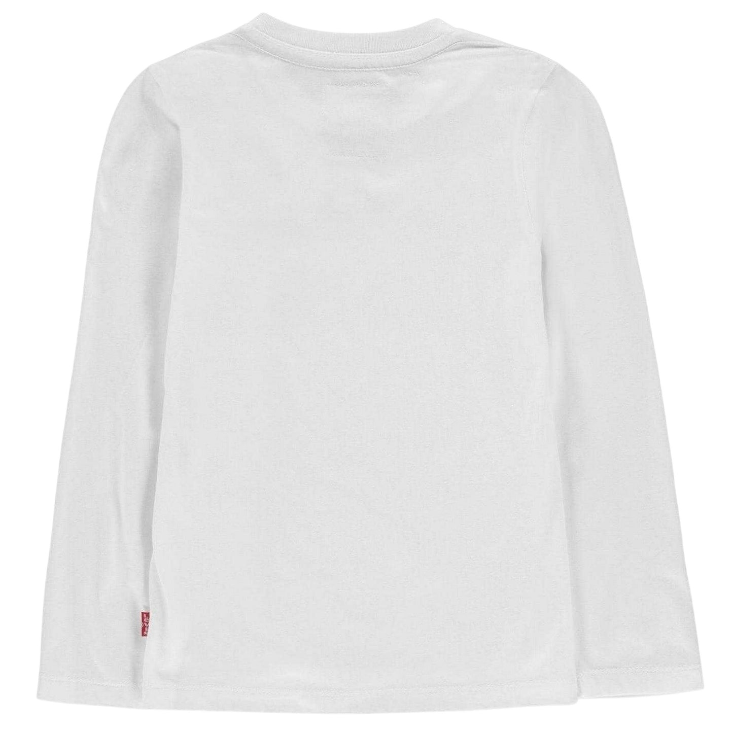 White - Back - Levis Boys Batwing Logo Long-Sleeved T-Shirt