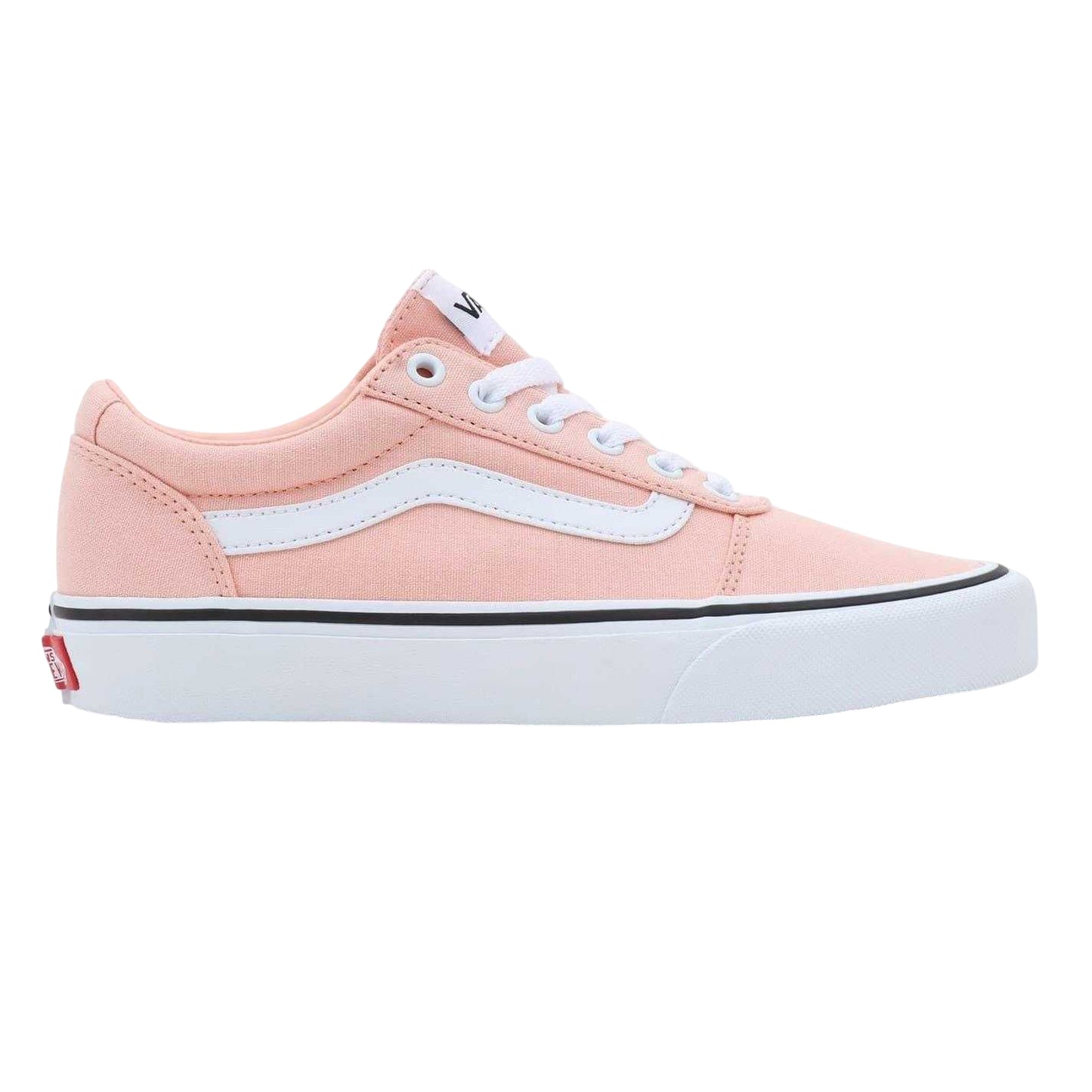 Tropical-Peach - Front - Vans Womens-Ladies Ward Canvas Trainers