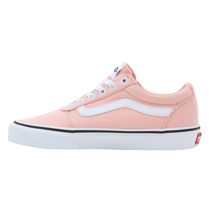 Tropical-Peach - Back - Vans Womens-Ladies Ward Canvas Trainers