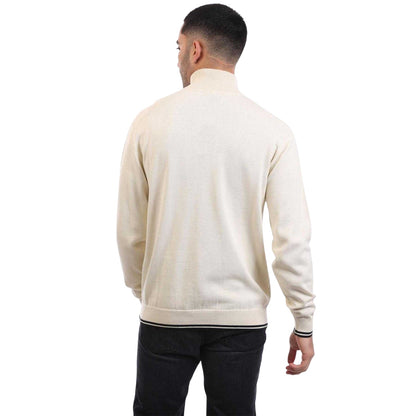 White - Back - Boss Mens K Zone Cotton Regular Pullover