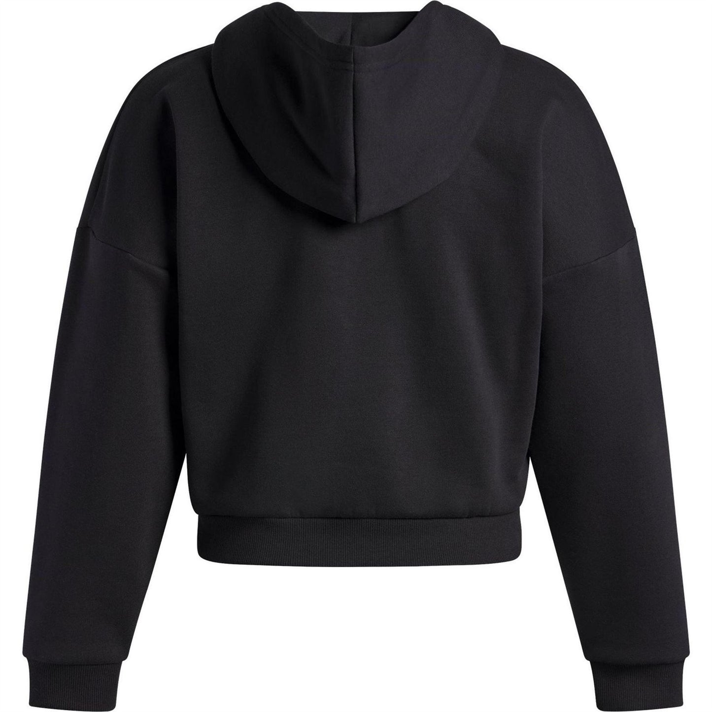 Black - Pack Shot - Under Armour Womens-Ladies Rival Hooded Relaxed Fit Sweatshirt