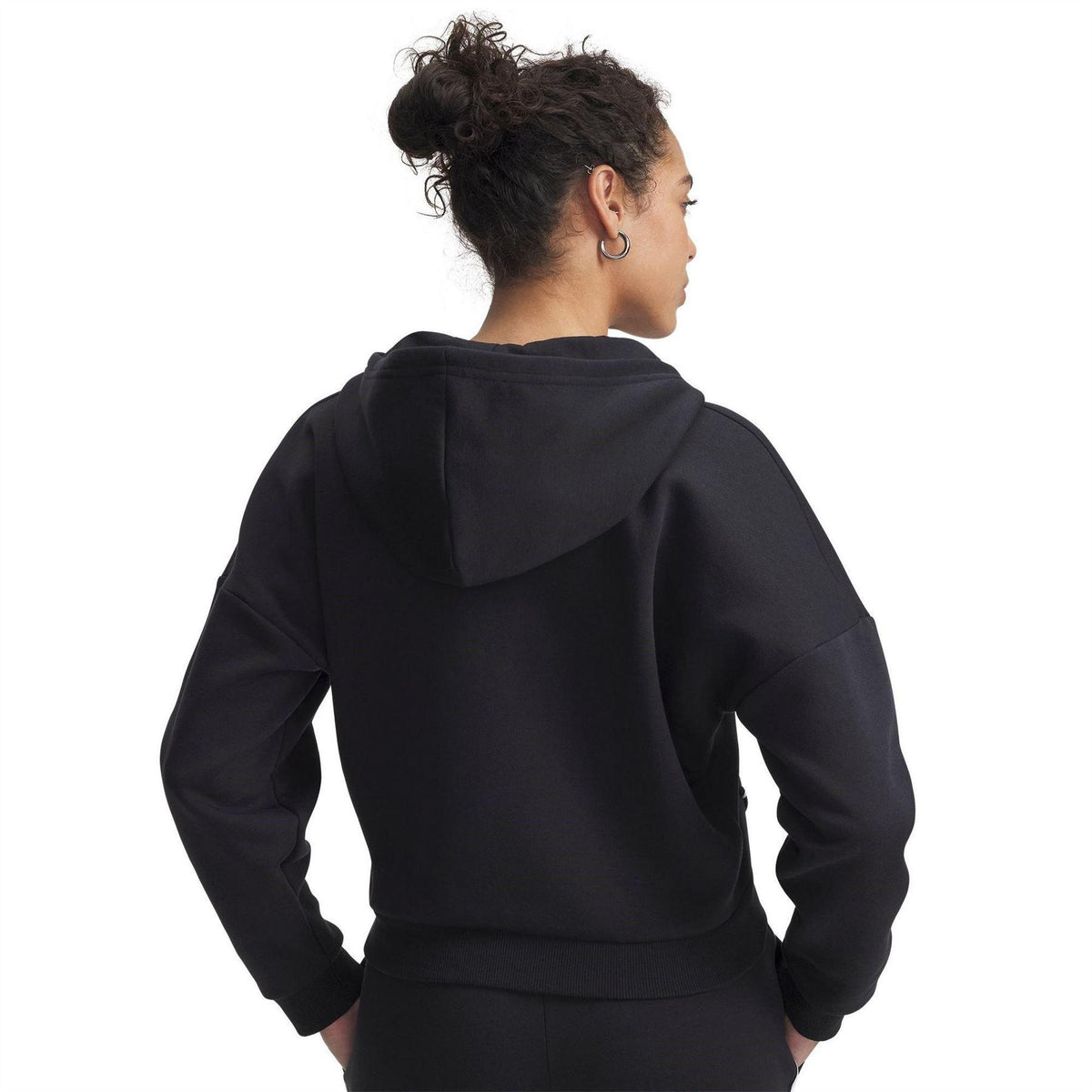 Black - Lifestyle - Under Armour Womens-Ladies Rival Hooded Relaxed Fit Sweatshirt