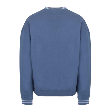 Steel Blue - Back - Jack Wills Mens Graphic Print Drop Shoulder Relaxed Fit Sweatshirt