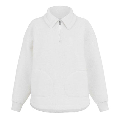 Vintage White - Front - Jack Wills Womens-Ladies Fleece Drop Shoulder Sweatshirt