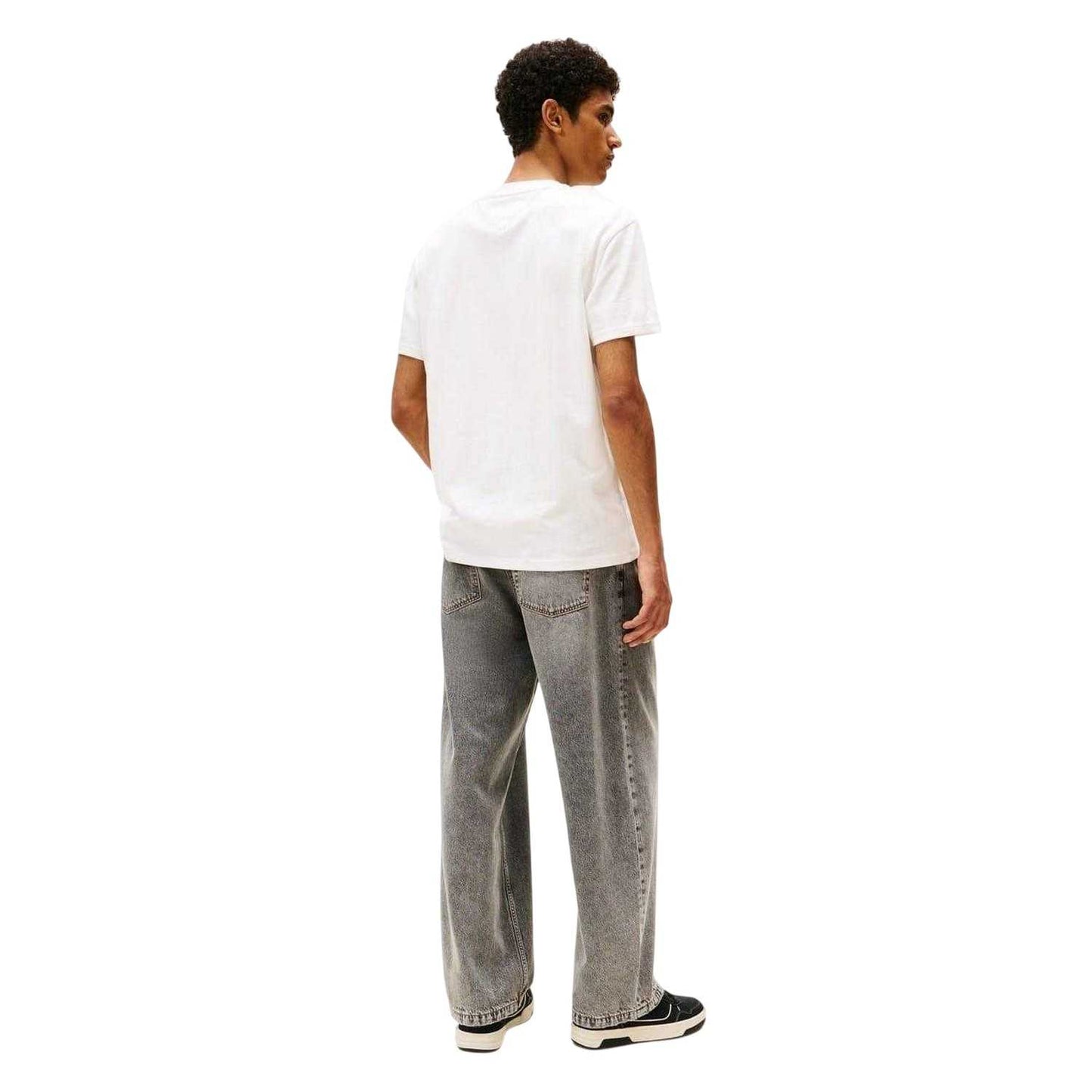 Ecru - Back - Tommy Jeans Unisex Adult Cotton Regular T-Shirt