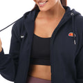 Navy - Side - Ellesse Womens-Ladies Henicea Full Zip Hoodie