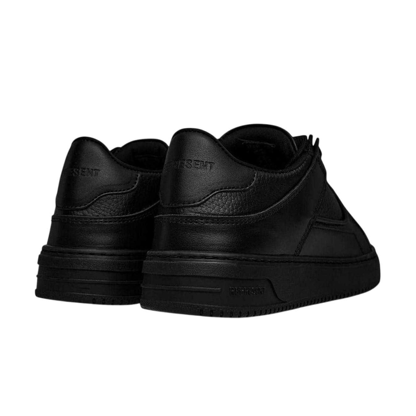 Triple Black - Back - Represent Mens Apex Panelled Flat Trainers