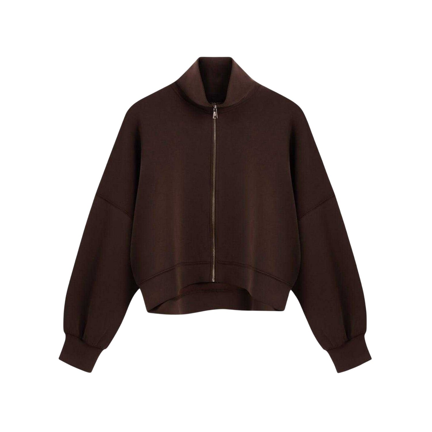 Dark Brown - Front - Ted Baker Womens-Ladies Funnel Neck Casual Jacket