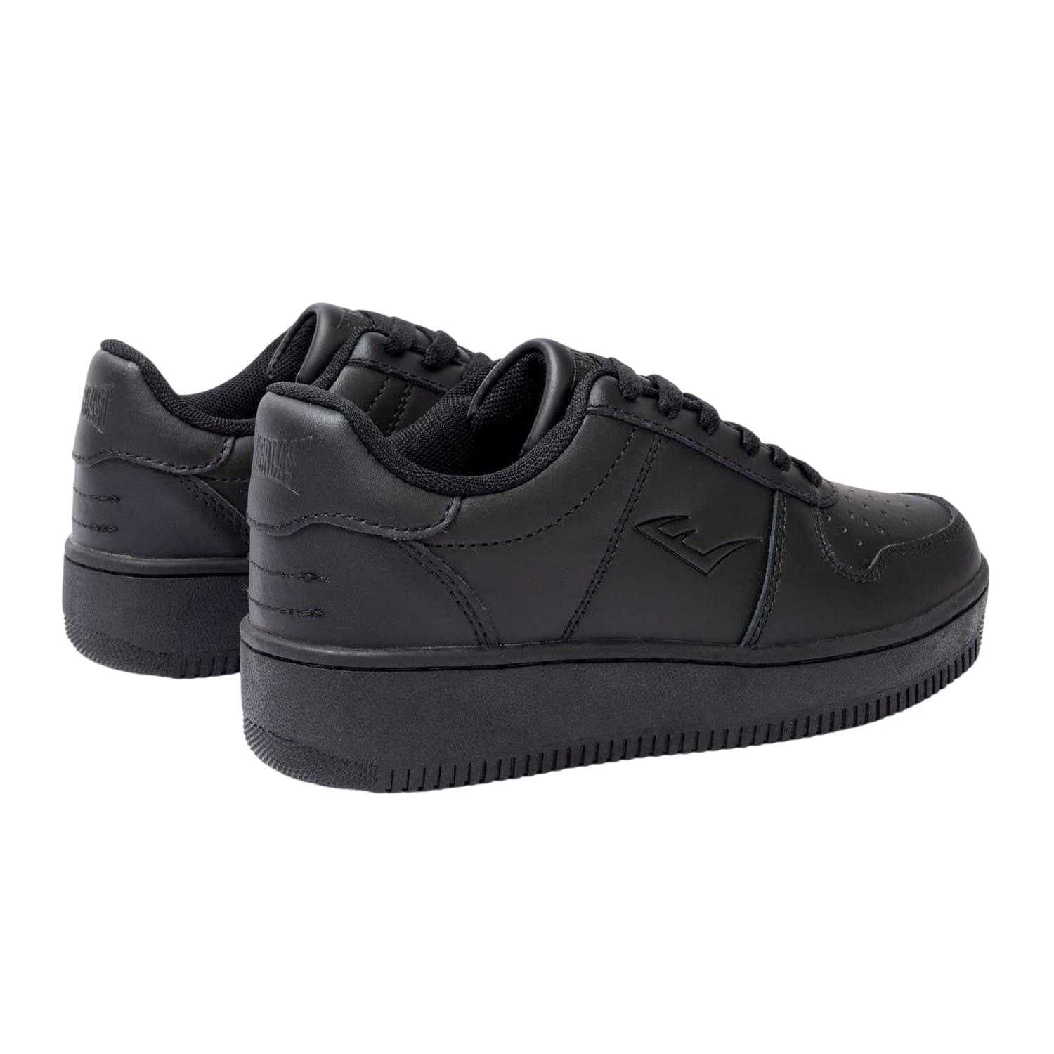 Black - Back - Everlast Womens-Ladies Hanshi Leather Platform Trainers