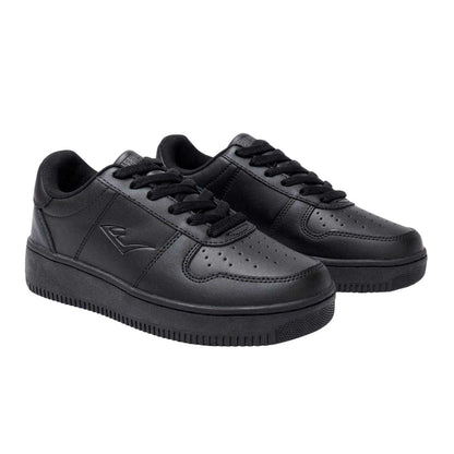 Black - Lifestyle - Everlast Womens-Ladies Hanshi Leather Platform Trainers