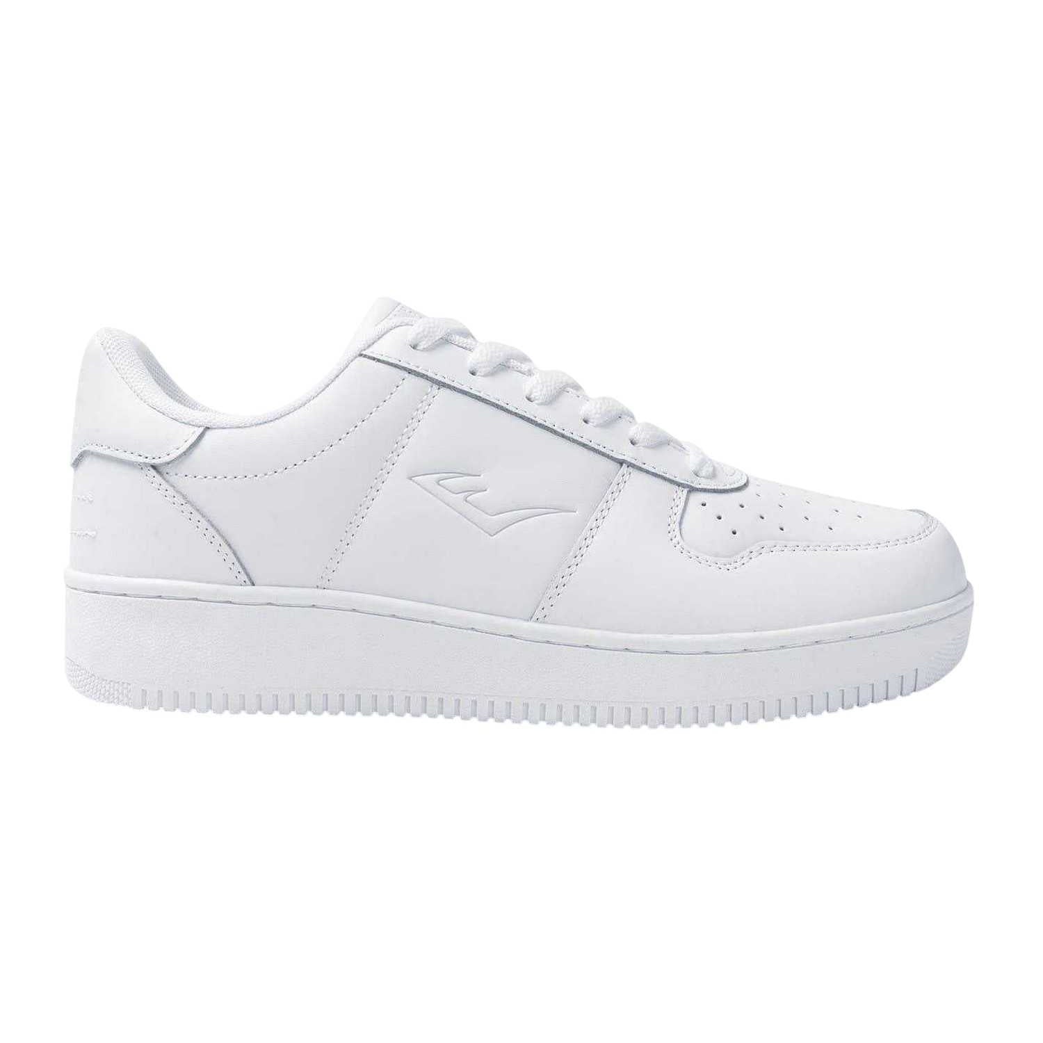 White - Back - Everlast Womens-Ladies Hanshi Leather Platform Trainers