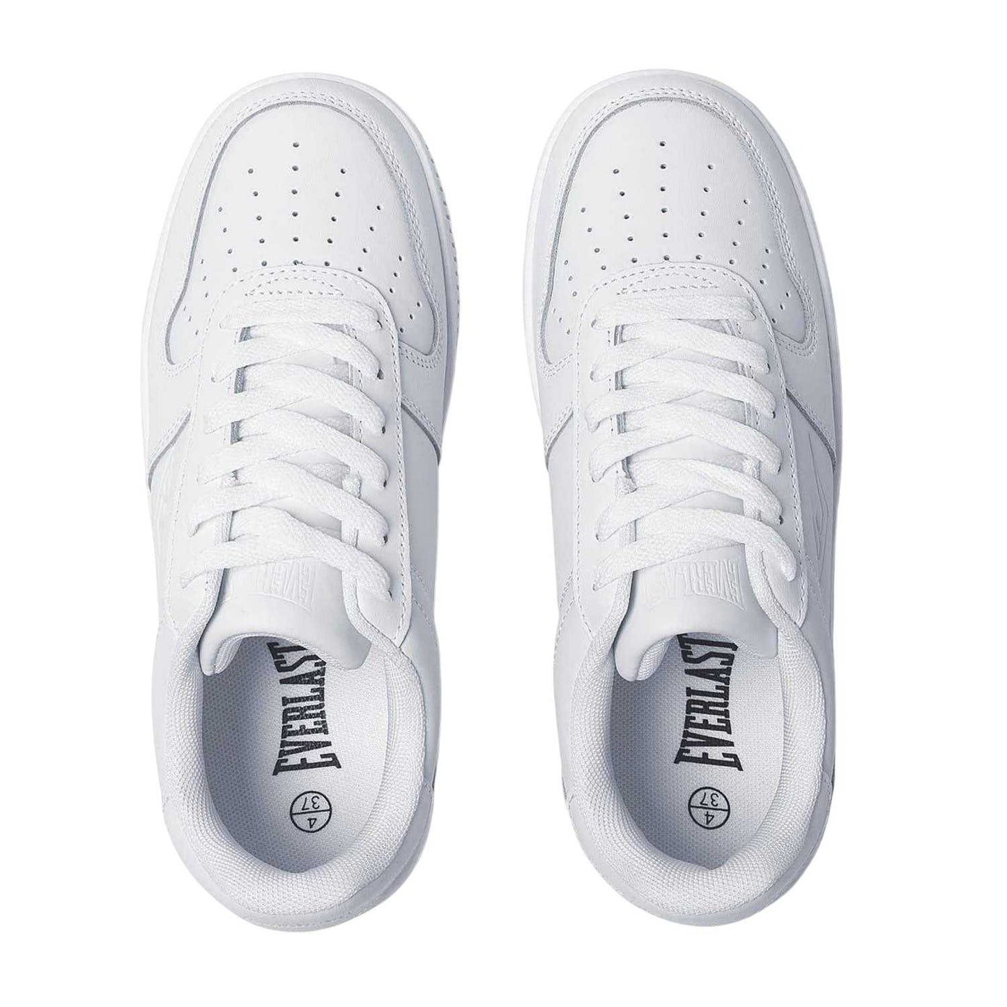 White - Lifestyle - Everlast Womens-Ladies Hanshi Leather Platform Trainers