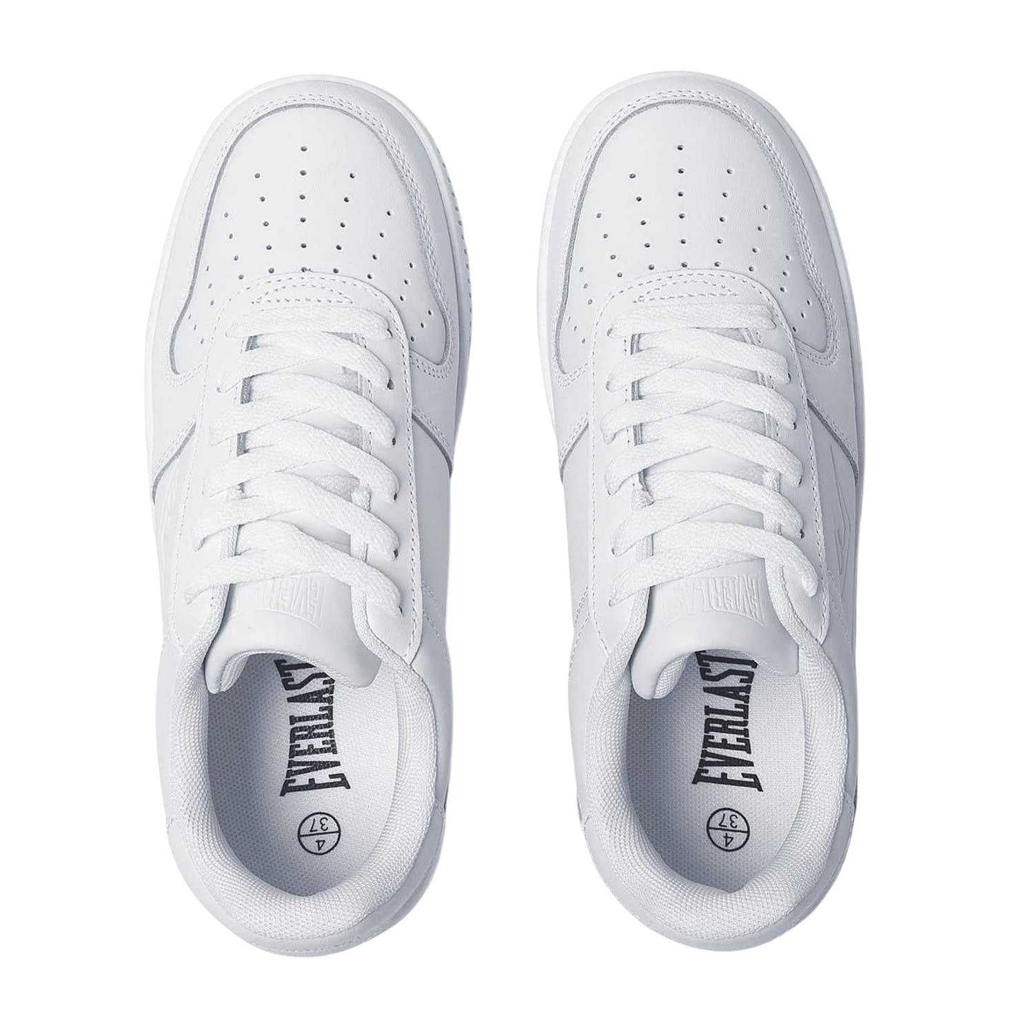 White - Lifestyle - Everlast Womens-Ladies Hanshi Leather Platform Trainers