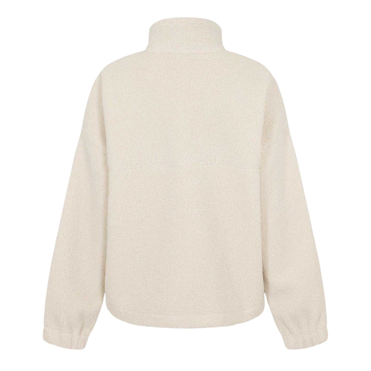Cream - Back - Slazenger Womens-Ladies Fleece Quarter Zip Sweatshirt