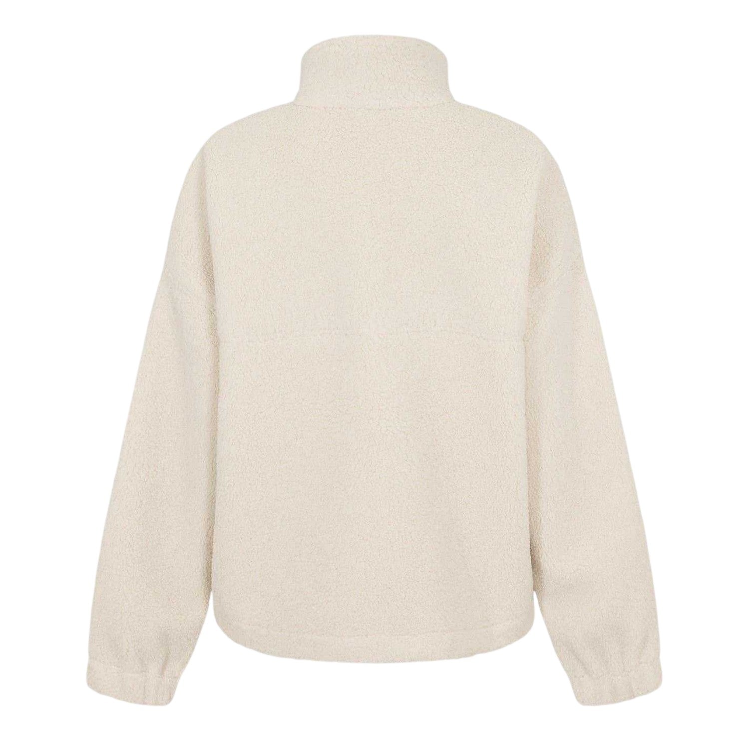 Cream - Back - Slazenger Womens-Ladies Fleece Quarter Zip Sweatshirt