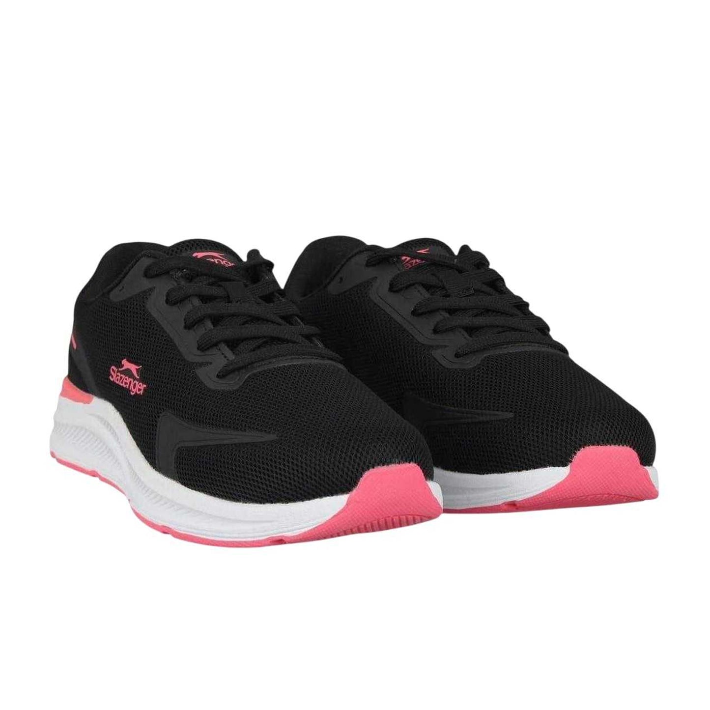 Black-Pink - Pack Shot - Slazenger Womens-Ladies Assent Trainers