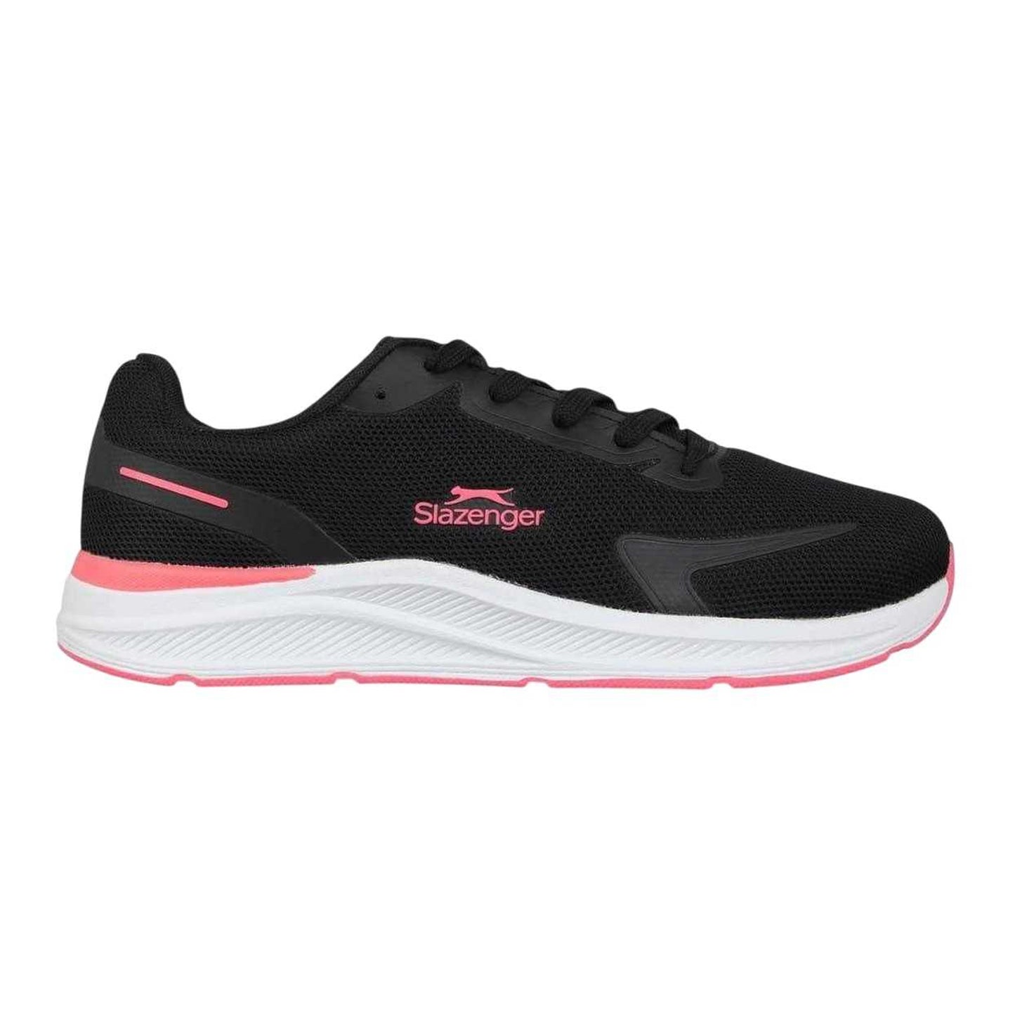 Black-Pink - Front - Slazenger Womens-Ladies Assent Trainers