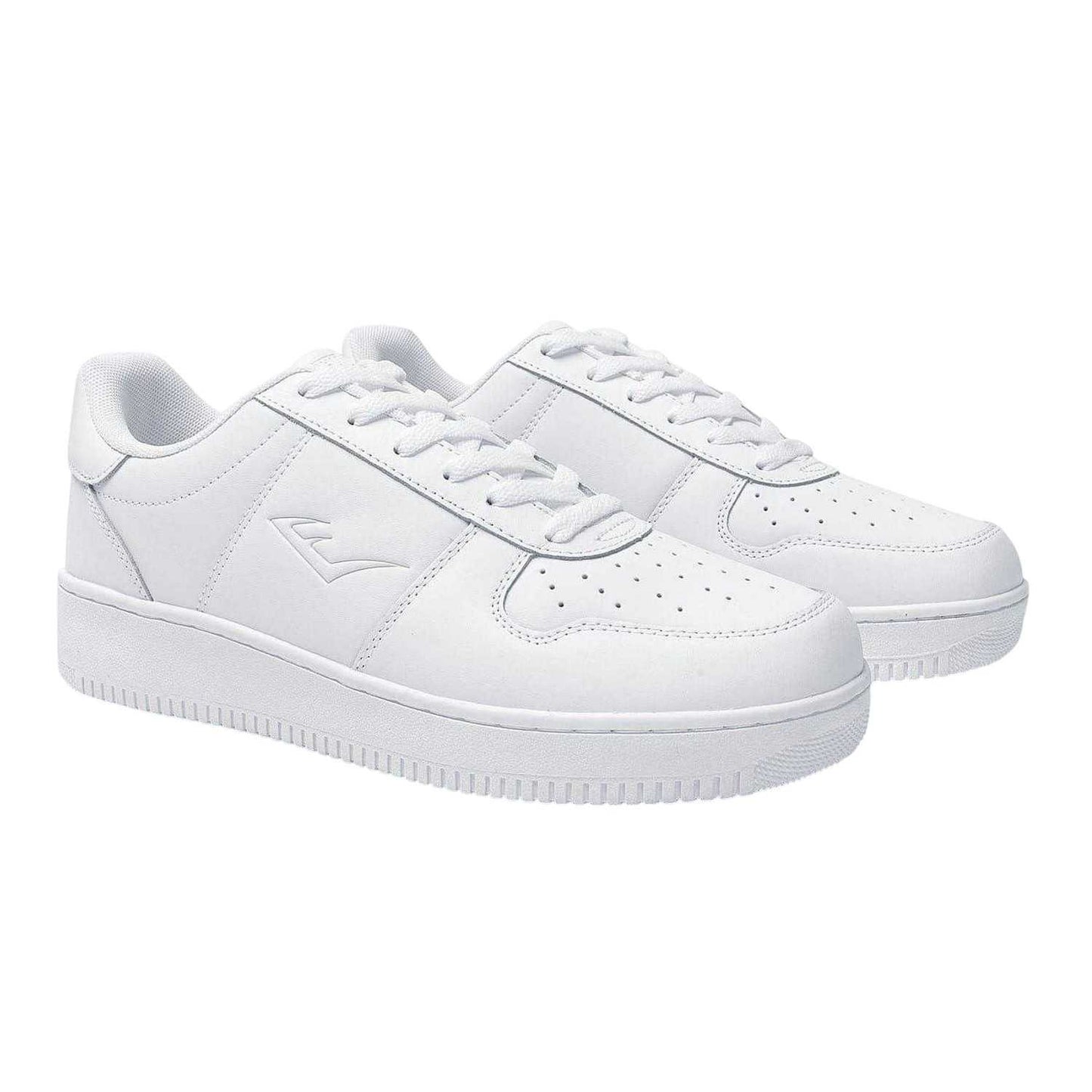 White - Pack Shot - Everlast Mens Hanshi Leather Platform Trainers