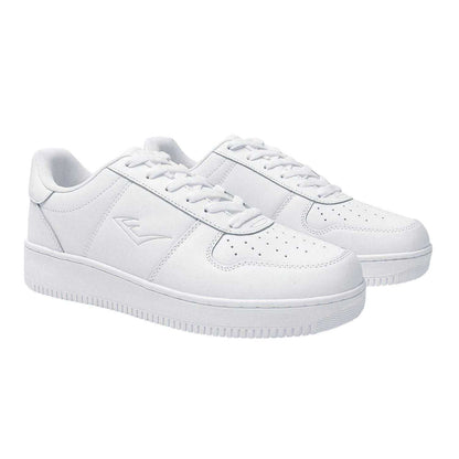 White - Pack Shot - Everlast Mens Hanshi Leather Platform Trainers