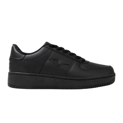 Black - Front - Everlast Mens Hanshi Leather Platform Trainers
