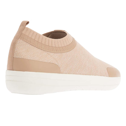 Blush - Back - FitFlop Womens-Ladies Uberknit Slip-on Trainers