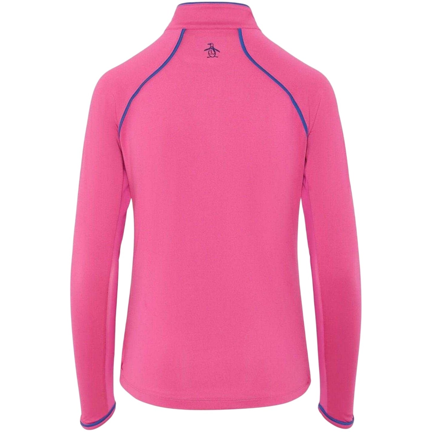Pink - Back - Original Penguin Womens-Ladies Quarter Zip Regular Sweatshirt