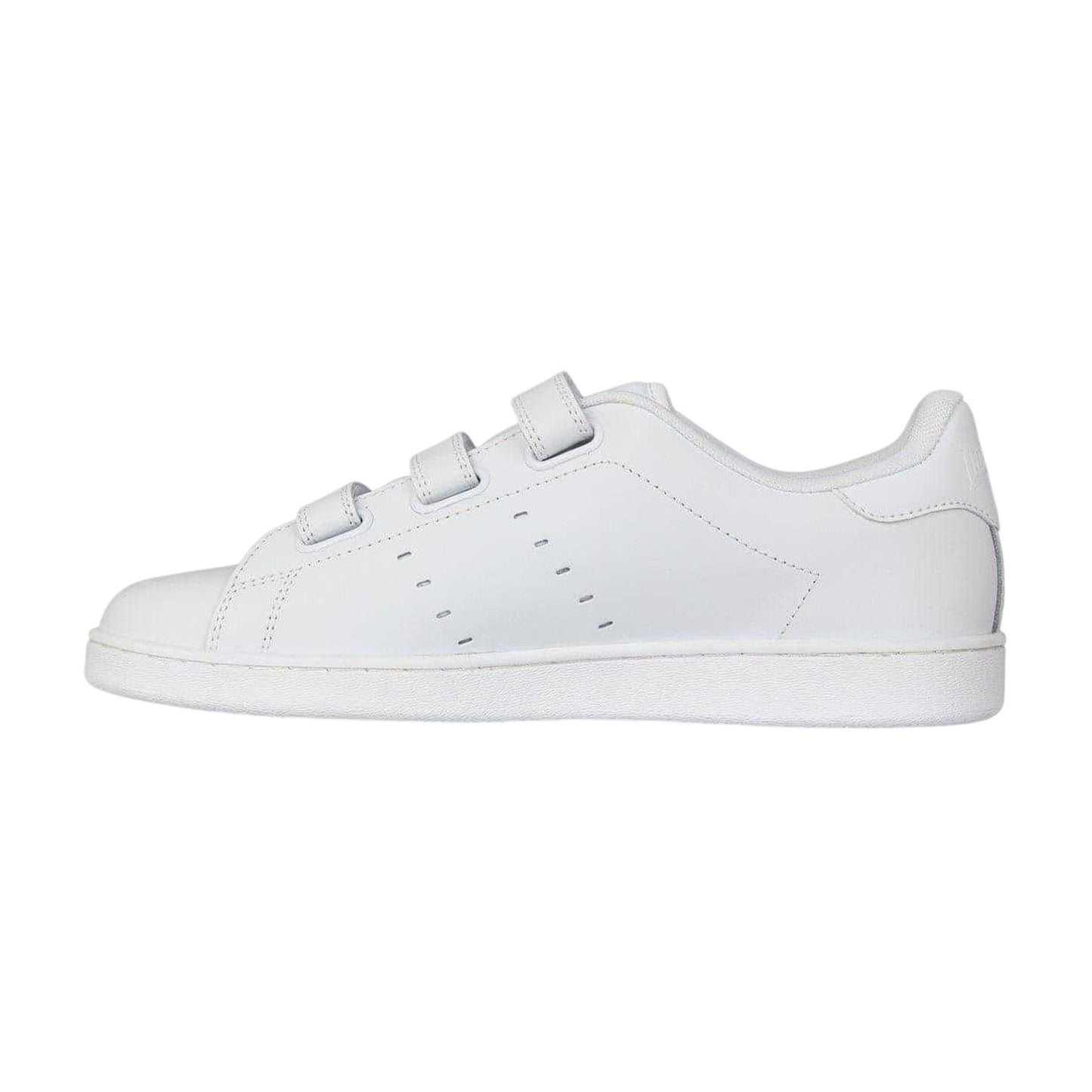 White - Back - Lonsdale Childrens-Kids Leyton Leather Trainers