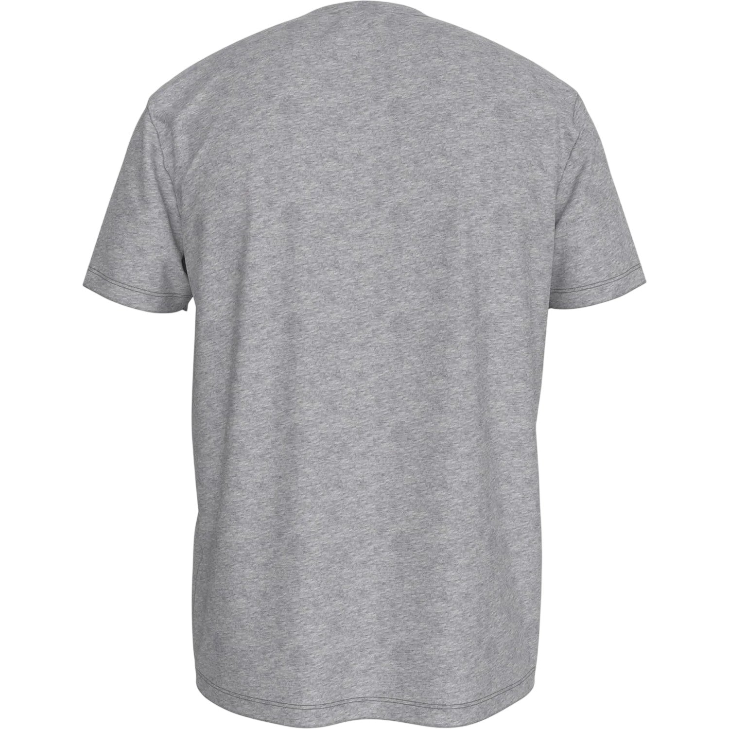 Grey-White - Back - Tommy Hilfiger Mens Logo Cotton T-Shirt