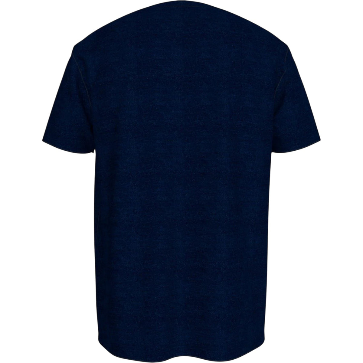 Navy-White - Back - Tommy Hilfiger Mens Logo Cotton T-Shirt