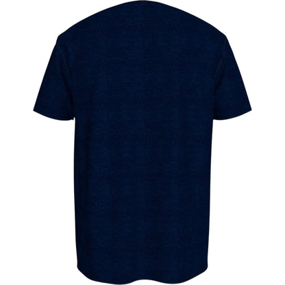 Navy-White - Back - Tommy Hilfiger Mens Logo Cotton T-Shirt