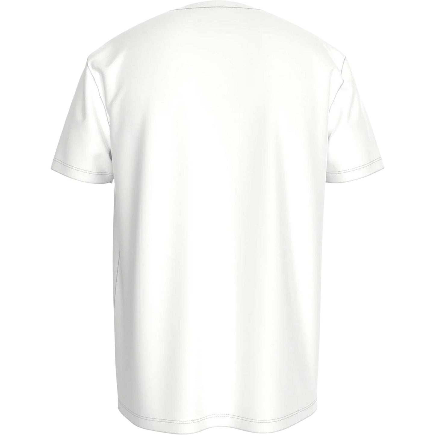 White-Navy - Back - Tommy Hilfiger Mens Logo Cotton T-Shirt