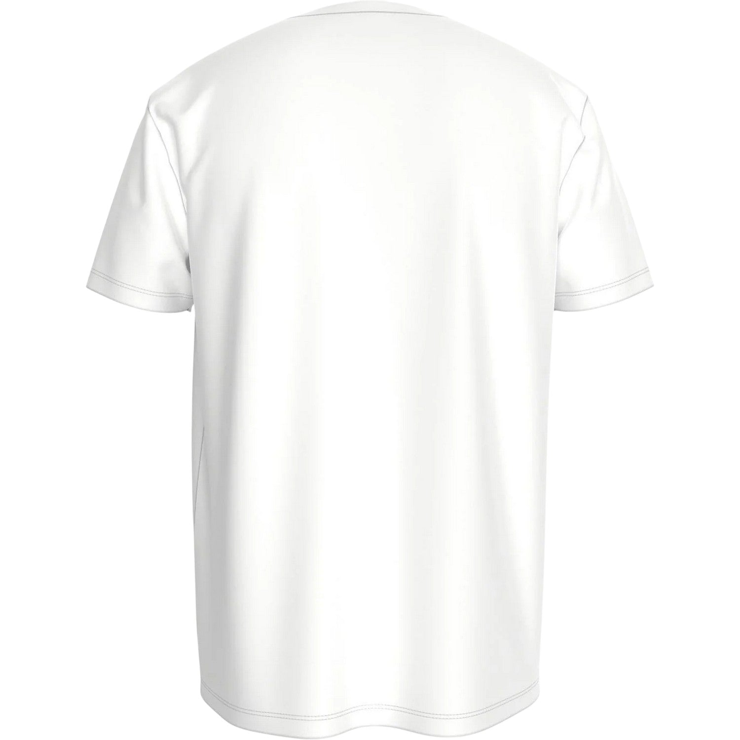 White-Navy - Back - Tommy Hilfiger Mens Logo Cotton T-Shirt