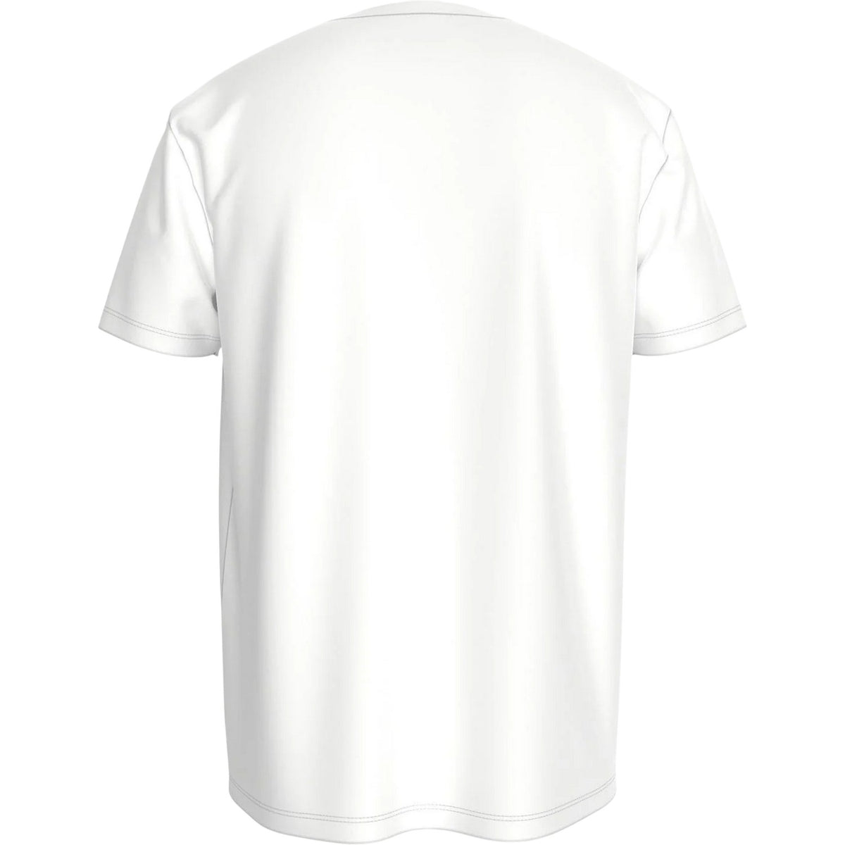 White-Navy - Back - Tommy Hilfiger Mens Logo Cotton T-Shirt